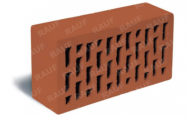 Кирпич ЛСР пустотелый темно-красный гладкий М175 250*120*65 мм