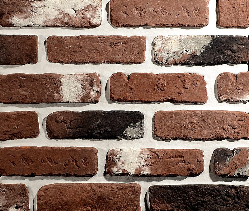Декоративный облицовочный кирпич Квебек «под кирпич ручной формовки», EcoStone
