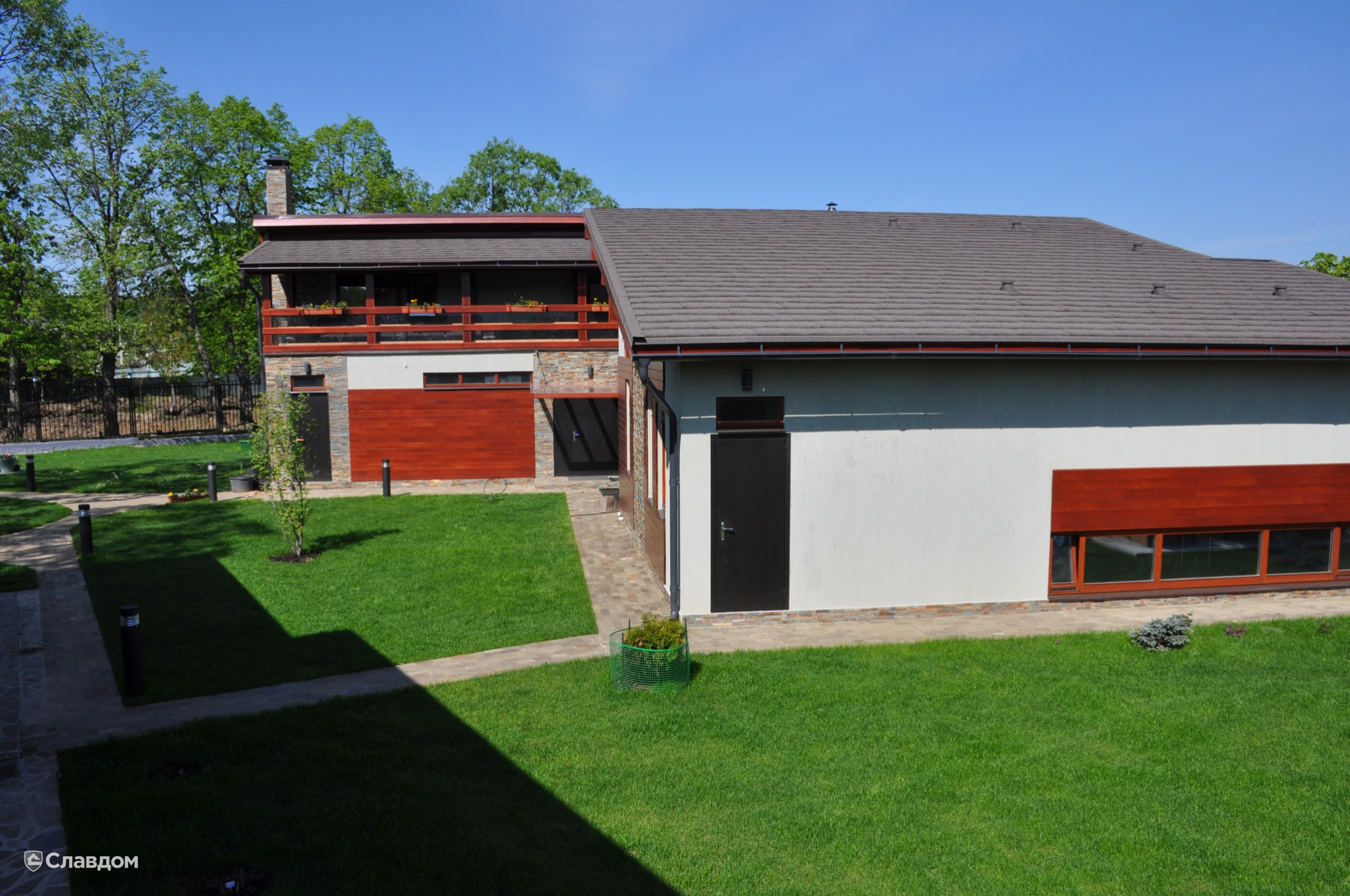 Композитная черепица рядовая AeroDek Robust цвет Серый валун (11)